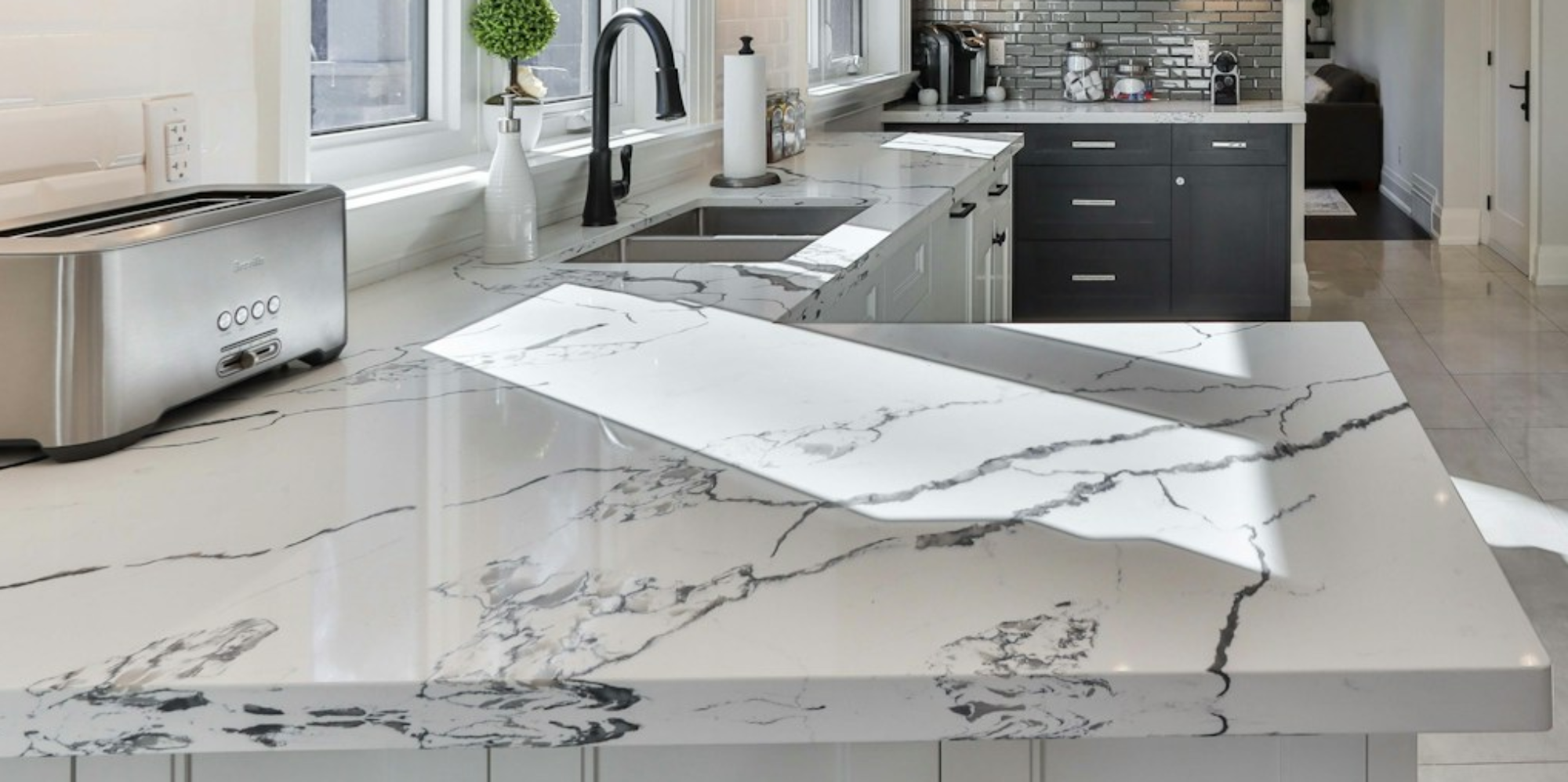Contemporary Kitchen Remodel in Flowery Branch, GA by Atlanta Granite Pros LLC project photo