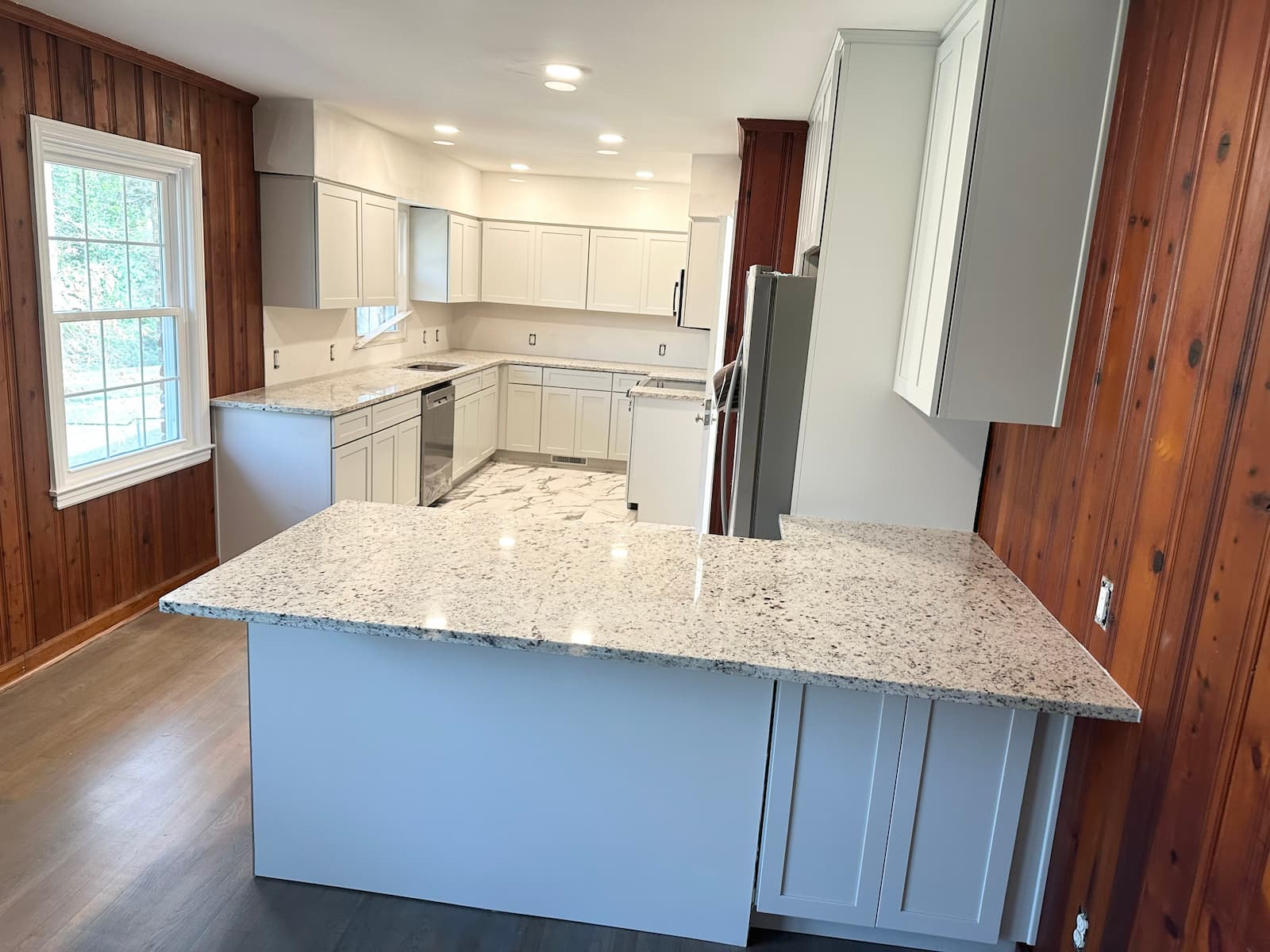 Dallas White Kitchen Countertops installed by Atlanta Granite Pros in Sandy Springs