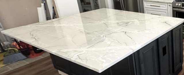 Le-Blanc-Quartzite-Atlanta-Granite-Pros_installation in Fowery Branch